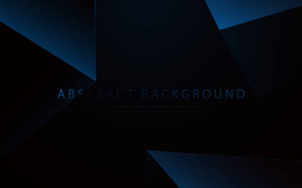 istock Blue abstract 3d geometric box floating on space with Futuristic hi-technology background. Vector illustration 1333123125