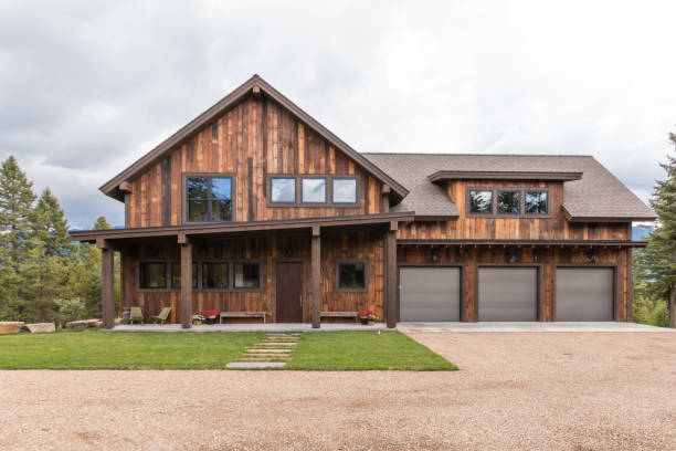 istock Gravel driveway and open space in Montana 1333124177
