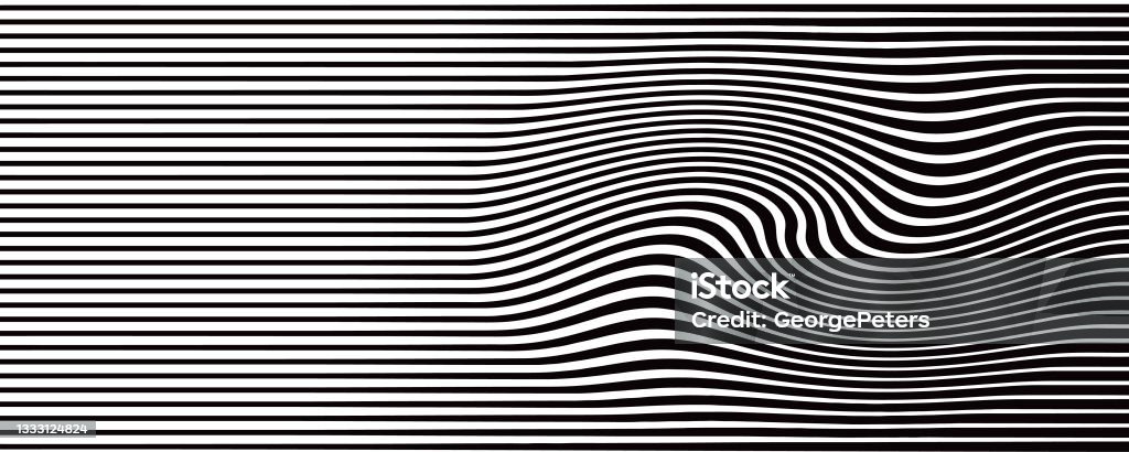 Rippled Lines Background Halftone Pattern Stock Illustration - Download ...