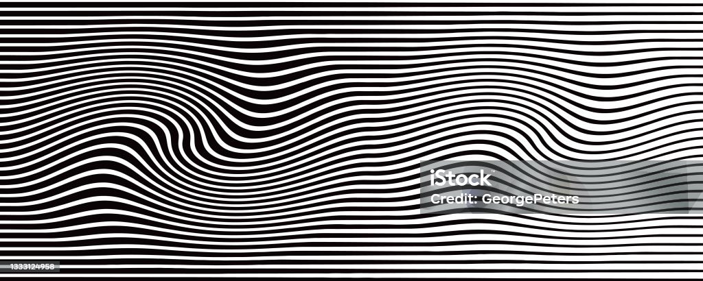 Rippled Lines Halftone Pattern Background Stock Illustration - Download ...