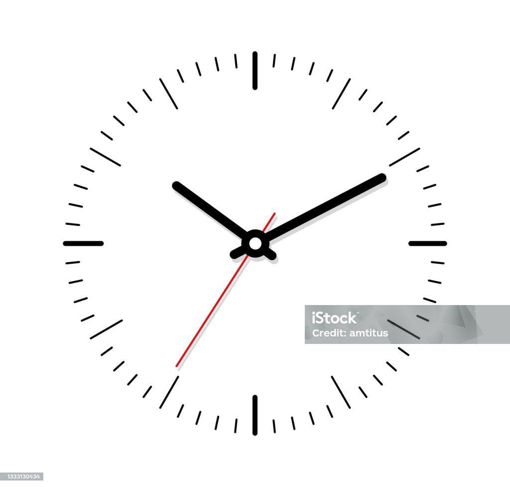 clock minimal clock design element Watch - Timepiece stock vector