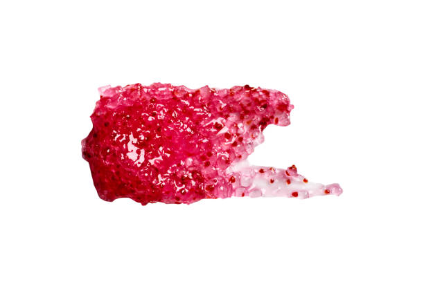 istock Berry sugar Gel exfoliating peeling smear with natural particles isolated on white 1333136835