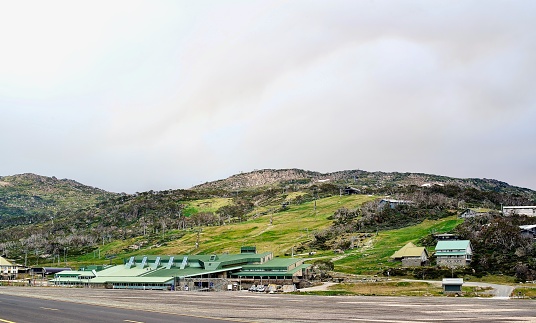 Bloomfield, New Mexico, USA - May 13, 2022: Sign for Angel Peak Scenic Area on  Highway 550 near Bloomfield, New Mexico.