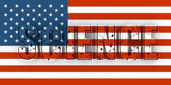 Banner for 2020 presidential election in USA. Vote concept