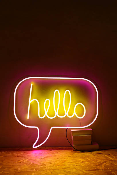 istock Pink and yellow neon sign chill. Trendy style. 1333145576