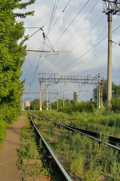 istock Kazakhstan railway against the backdrop of greenery 1333149357