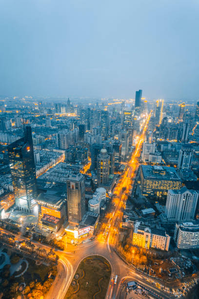 istock nanjing xinjiekou cbd at night 1333150587