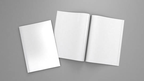 istock Open magazine mockup. Blank magazine template for copy space 1333154604