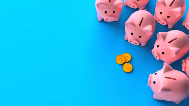 istock Profit sharing. Separation of attachments. Top view 1333154641