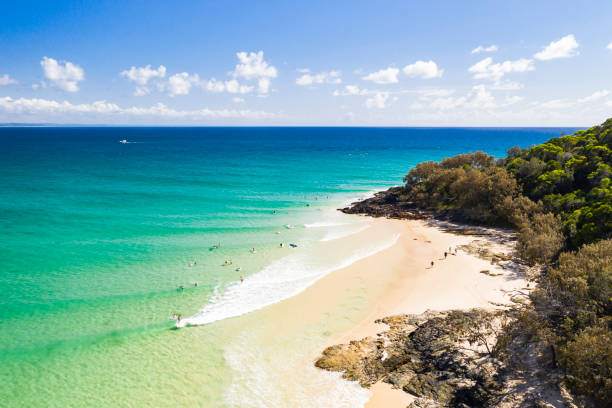 istock Surfing in the pristine waters off Double Island Point 1333159908