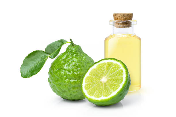 istock Bergamot essential oll isolated on white background. 1333160359