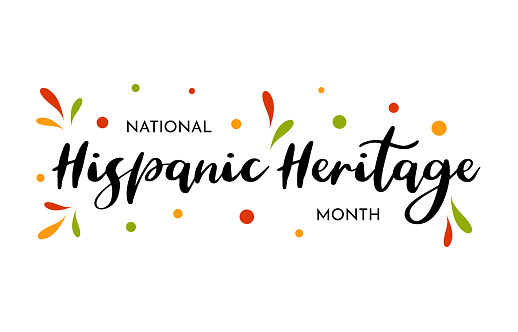National Hispanic Heritage Month card, poster, background. Vector illustration. EPS10