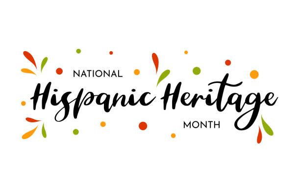 national hispanic heritage month card, poster, background. vector - hispanic heritage month 幅插畫檔、美工圖案、卡通及圖標