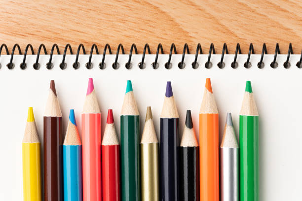 Colored pencils and sketchbooks
