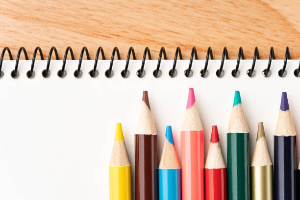istock Colored pencils and sketchbooks 1333170292