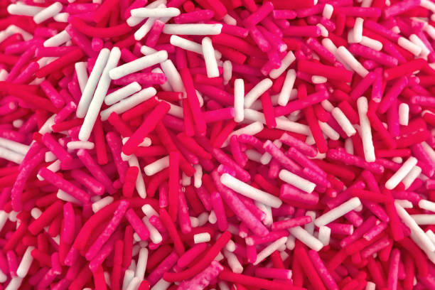 istock Colorful candies abstract background, copy space. Sweets texture. Top view, flat lay 1333175344