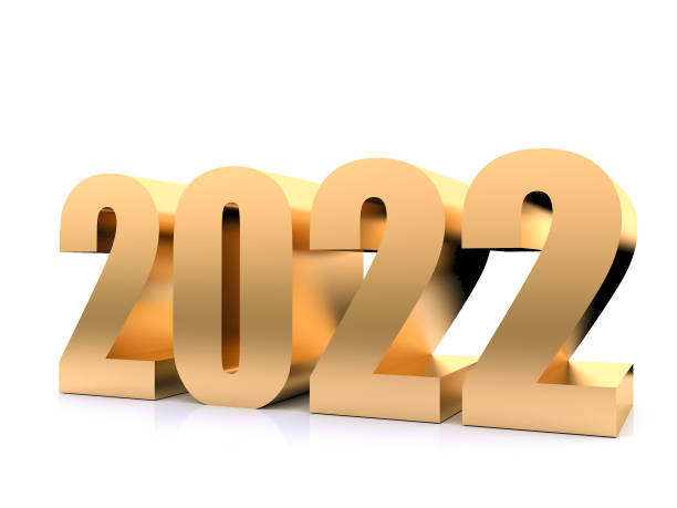 istock New Year 2022  ,3d rendering on white background 1333175612