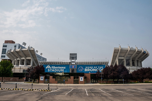 Boise, ID, USA - July 25, 2021: The Albertsons Stadium