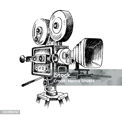 313 Cartoon Of The Old Movie Camera Illustrations & Clip Art - iStock