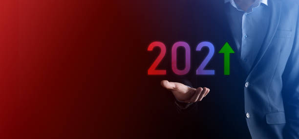 istock Business development to success and growing growth year 2021 concept.Plan business growth graph in year 2021 concept.Businessman plan and increase of positive indicators in his business. 1333188926