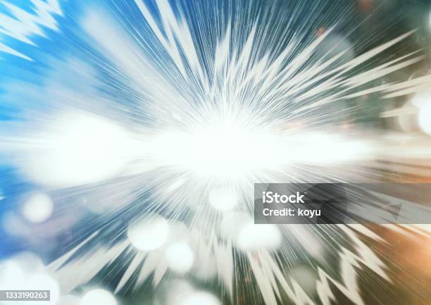 Illustration Of An Exploding Laser Beam Stock Photo - Download Image ...
