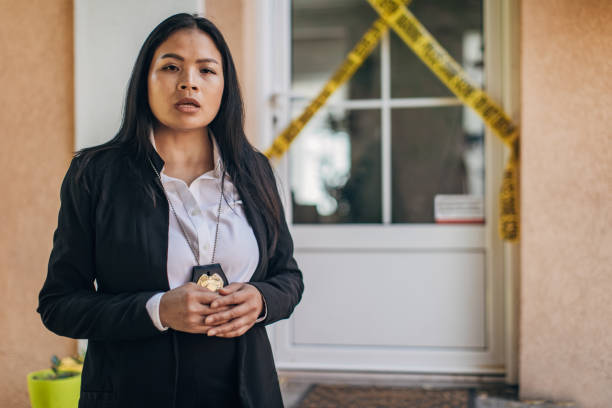 istock Police chief at the crime scene 1333192123