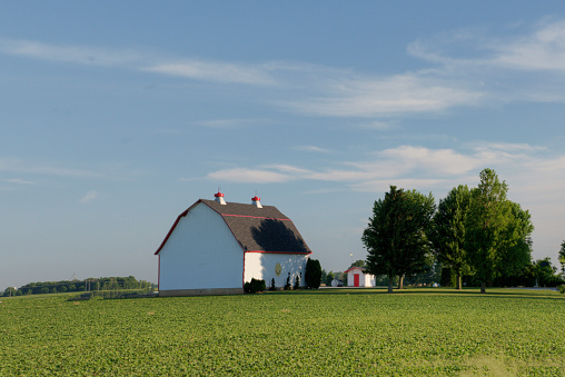 Beautiful White Barn-Grant County, Indiana