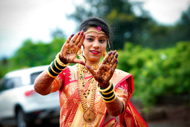 istock Indian Bridge groom Girl Smiley   Face Closeup  Selective Focus 1333194829