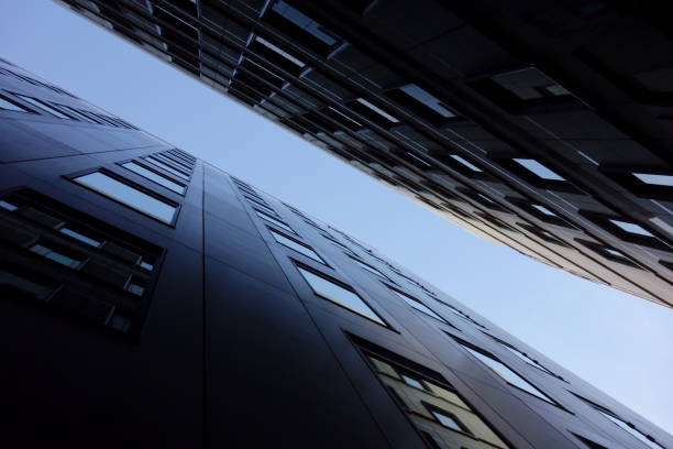 istock The building in the office district, the gap is barely secured 1333196721