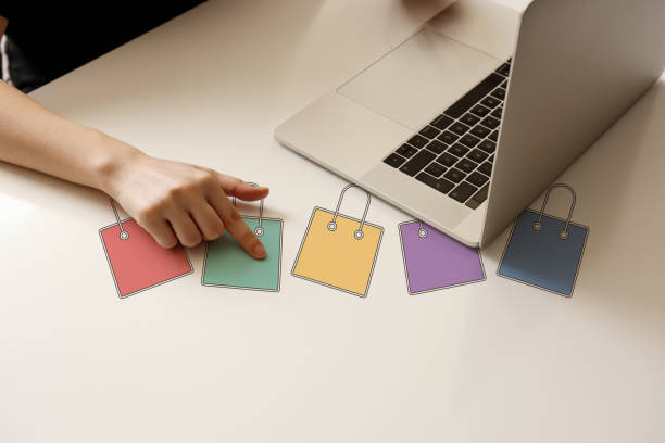 istock Internet shopping with laptop 1333196766