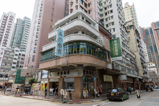 Hong Kong - August 9, 2021 : Mido Cafe in Yau Ma Tei, Kowloon, Hong Kong. Mido Cafe was established in 1950. It has been featured in several films and TV shows.
