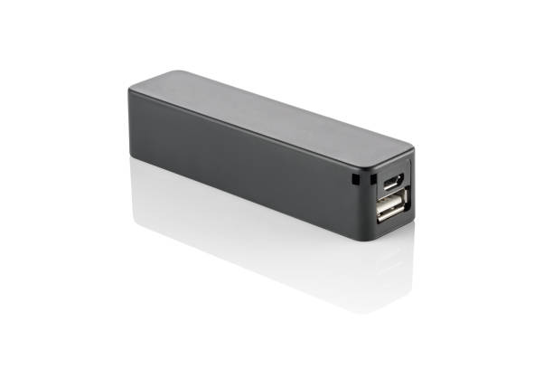 istock Modern power bank lying isolated on white background 1333205486
