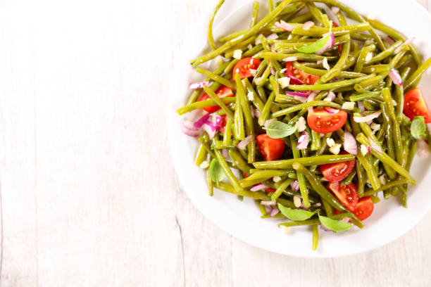 green bean salad with tomato