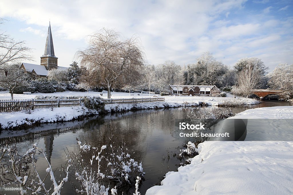 Godalming en hiver - Photo de Surrey - Angleterre libre de droits