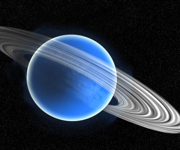 istock Neptune surrounded with crimson rings in deep space 1333216451