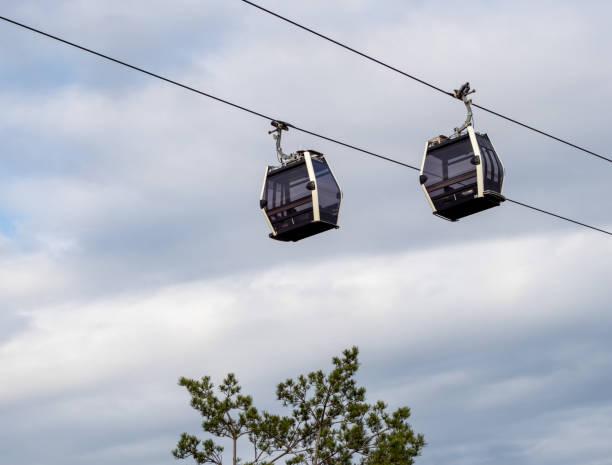 istock Cable car cabins against the sky 1333219678