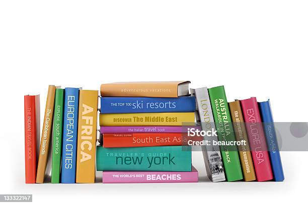 Travel Books Stock Photo - Download Image Now - Guidebook, Stack, Travel
