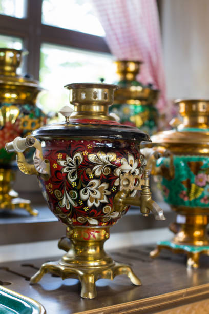 istock Antique samovar made of copper and bronze 1333229809
