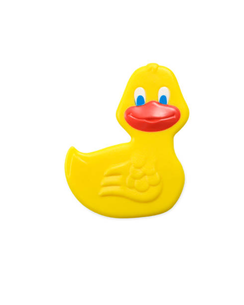istock Bath time yellow happy duckling sticker isolated 1333236245