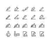 istock Writing and Drawing Icons - Classic Line Series 1333238646