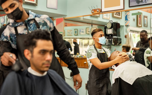 980+ Black Barbershop Mask Stock Photos, Pictures & Royalty-Free Images -  iStock