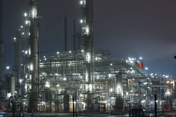istock Factory night view in Sweden 1333244653