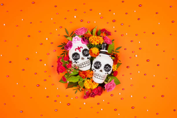 istock Day of the dead, Dia De Los Muertos Celebration Background 1333245949