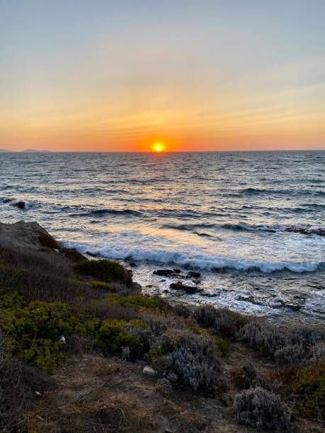 Sunset, landscape, sea, summer, beach, Bodrum, Turkey