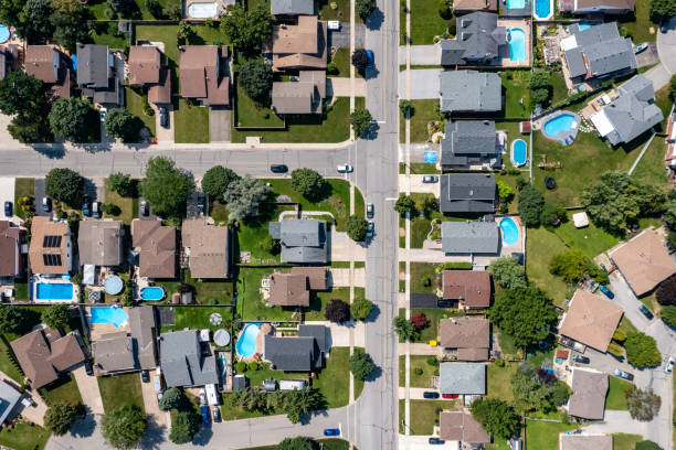 istock Aerial Townscape View, Thorold, St. Catharines, Canada 1333253541