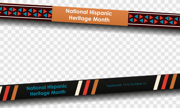 Hispanic National Heritage Month in September and October. Hispanic and Latino culture. Latin American patterns. Hispanic National Heritage Month in September and October. Hispanic and Latino culture. Latin American patterns. exhibition place toronto stock illustrations
