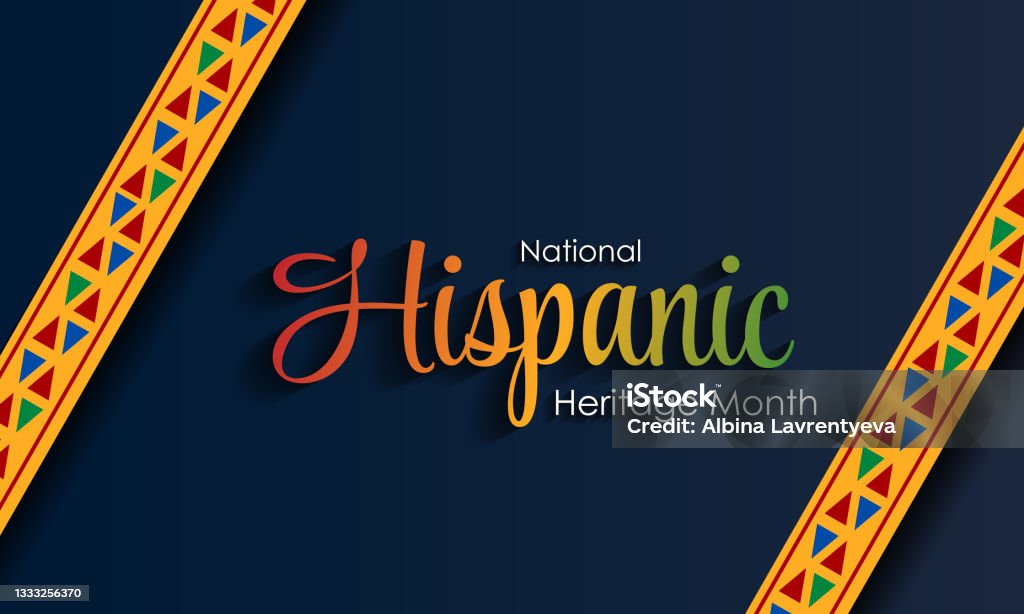 Hispanic National Heritage Month in September and October. Hispanic and Latino culture. Latin American patterns. National Hispanic Heritage Month stock vector