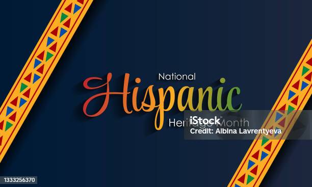 Hispanic National Heritage Month In September And October Hispanic And Latino Culture Latin American Patterns Stock Illustration - Download Image Now