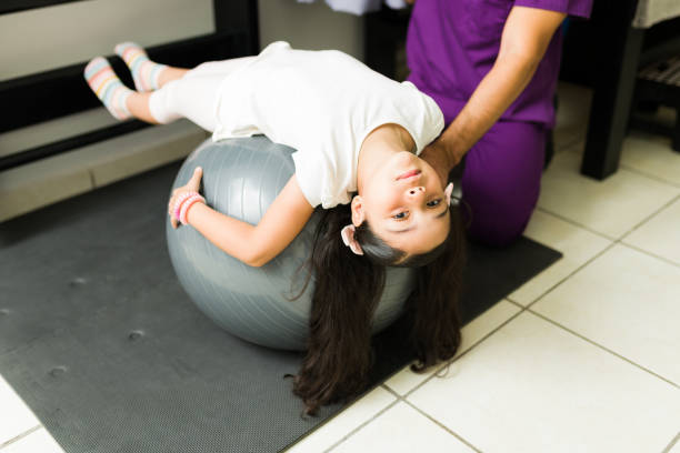 istock Beautiful kid recovering from a back injury 1333261894