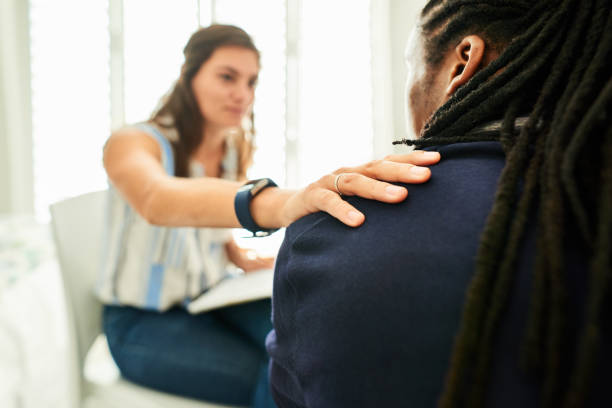 istock Mental health professional offering support to a client during therapy 1333268803